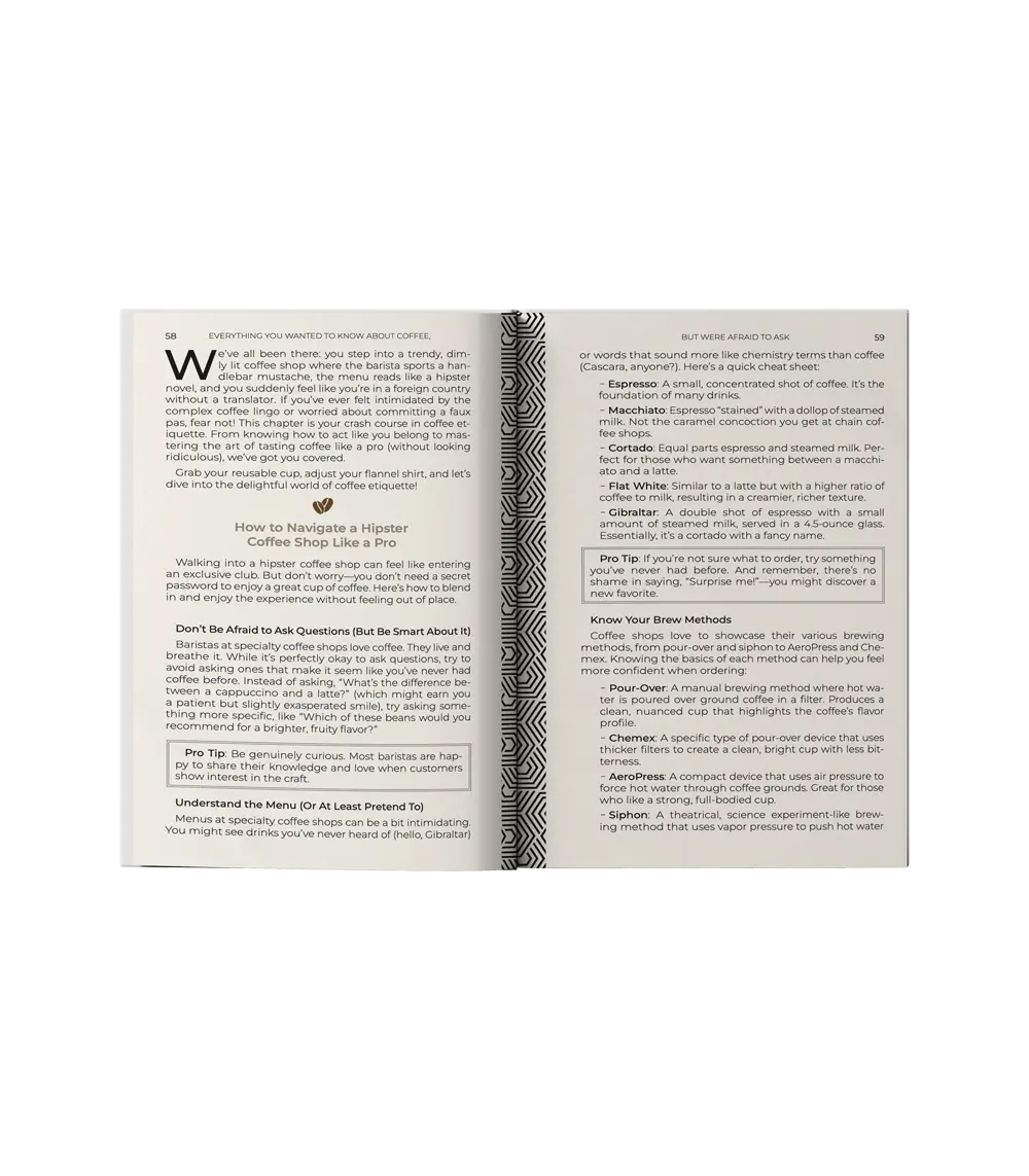 Book interior design sample — print book spread