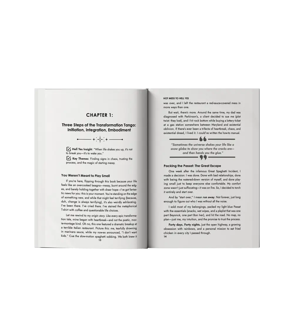 Book interior design sample — fiction typesetting