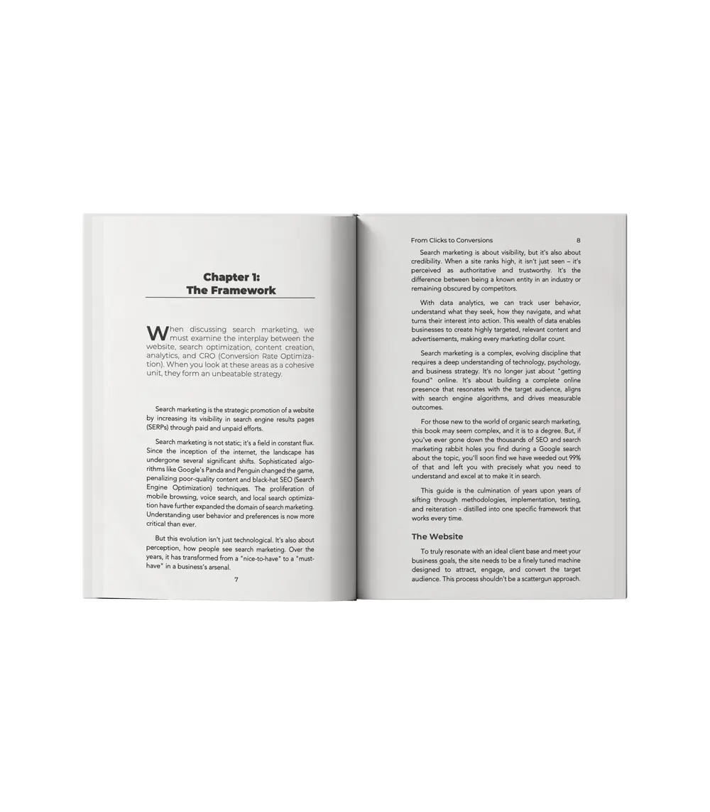 Book interior design sample — nonfiction layout