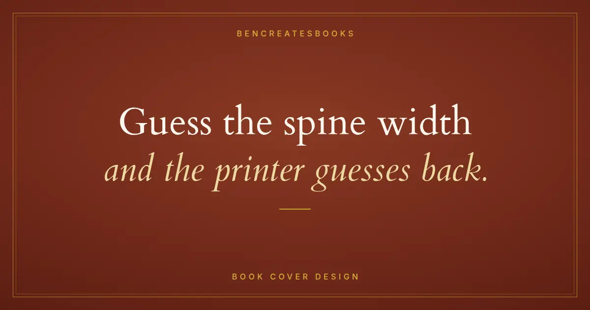 Book Cover Spine Width, Explained With Real Numbers