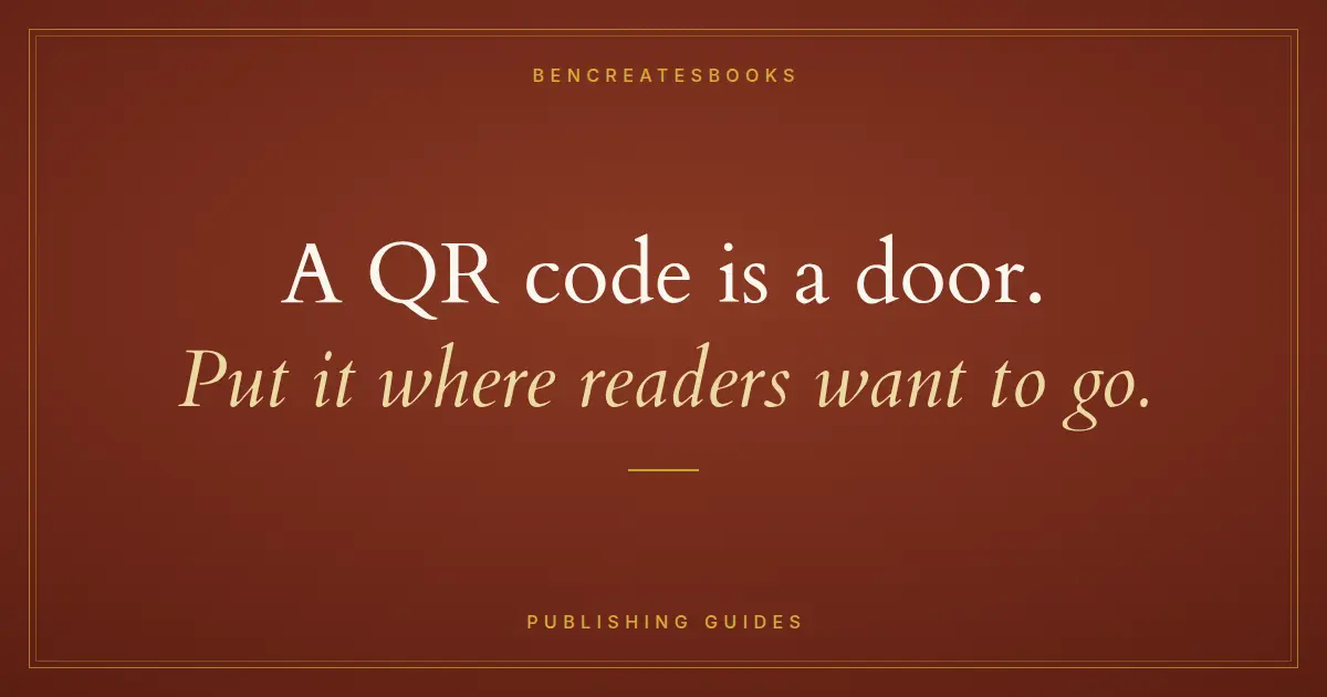 Should You Put a QR Code in Your Book?